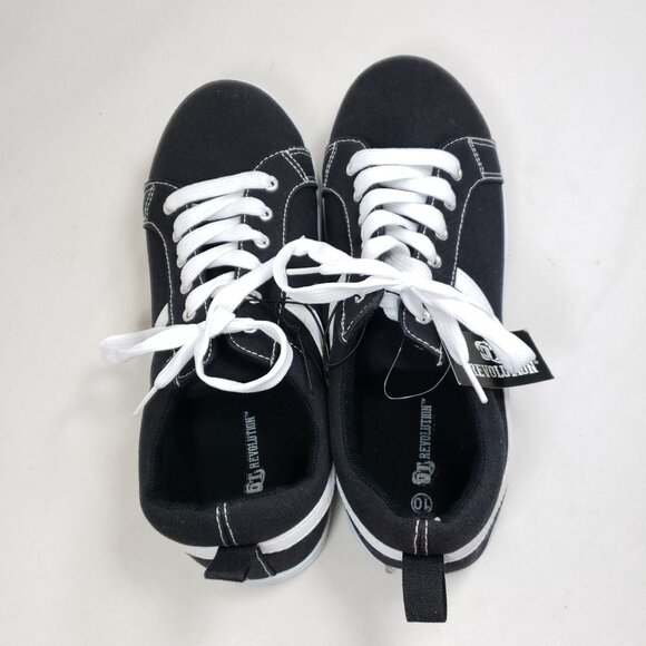 OT Revolution Men's Size 10 Black Canvas Sneakers - Picture 7 of 8